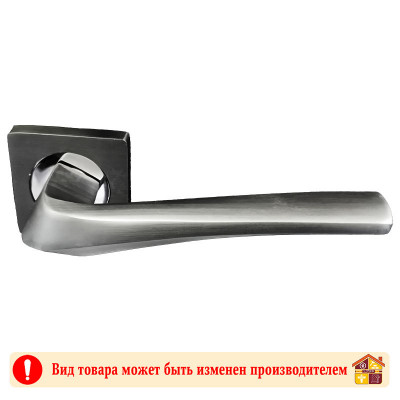 Ручки раздельные PARTNER R112 SN/CP сатин/хром на квадратной основе заказать в Луганске в интернет магазине Перестройка недорого