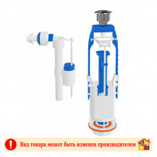 Арматура с боковым подводом 1/2" кнопка хром 4126 Aquanova