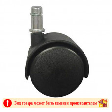 Колесо мебельное TRODOS со штифтом 11 Х 20 мм. без стопора черный 50 мм