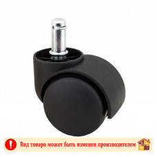 Колесо мебельное TRODOS со штифтом 11 Х 20 мм. без стопора черный 50 мм