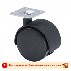 Колесо мебельное пластиковое КЛ-300 на площадке 50 мм