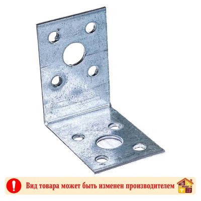 Уголок крепежный 50 Х 50 Х 35 Х 2,0 мм. цинк заказать в Луганске в интернет магазине Перестройка недорого