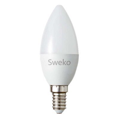 Лампа светодиодная Sweko 42LED-C35-7W-4000K-E14-P заказать в Луганске в интернет магазине Перестройка недорого