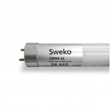 Лампа светодиодная Sweko 42LED-T8-10W-6500K-G13-P