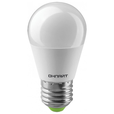 Лампа ОНЛАЙТ LED G45 8W 2,7K E27 заказать в Луганске в интернет магазине Перестройка недорого