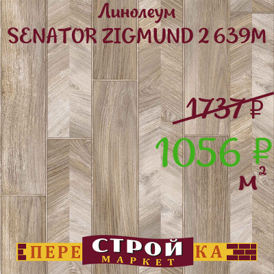 Линолеум SENATOR ZIGMUND 2 639М 2 м. заказать в Луганске в интернет магазине Перестройка недорого