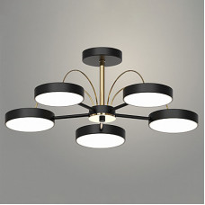 Люстра 3219/5 BK+GD 90W LED