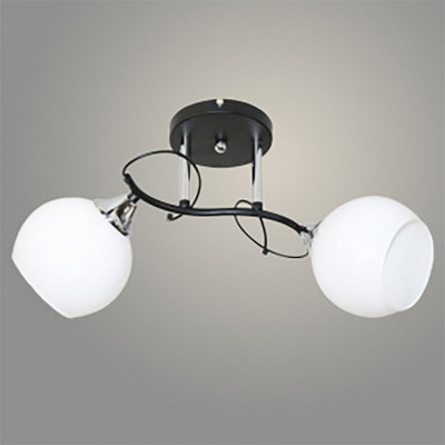 Люстра 11282-7/2 черный/хром (Плафон 8330) заказать в Луганске в интернет магазине Перестройка недорого