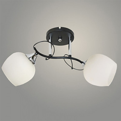 Люстра 11282-7/2 черный/хром (Плафон 8367) заказать в Луганске в интернет магазине Перестройка недорого