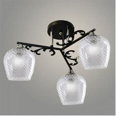 Люстра 11277В-2/3 черный/хром (Плафон 8270)