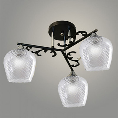 Люстра 11277В-2/3 черный/хром (Плафон 8270) заказать в Луганске в интернет магазине Перестройка недорого