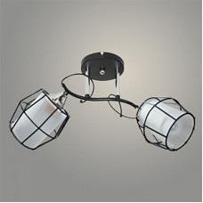 Люстра 11282-7/2 черный/хром (Плафон 8804)