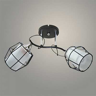 Люстра 11282-7/2 черный/хром (Плафон 8804) заказать в Луганске в интернет магазине Перестройка недорого