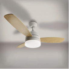 Люстра с вентилятором LED FAN WOOD 48W+18W R-APP-1070x400 whit/WOOD