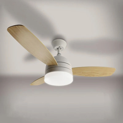 Люстра с вентилятором LED FAN WOOD 48W+18W R-APP-1070x400 whit/WOOD заказать в Луганске в интернет магазине Перестройка недорого