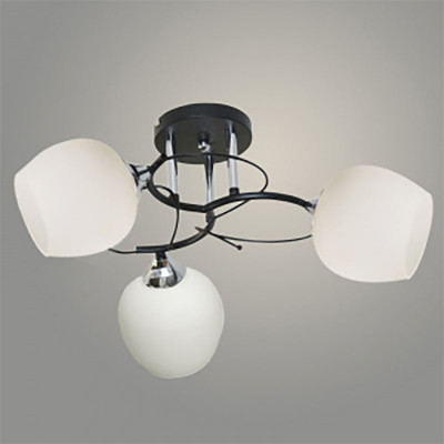 Люстра 11282-7/3 черный/хром (Плафон 8367) заказать в Луганске в интернет магазине Перестройка недорого