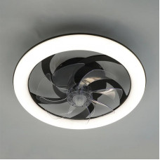 Люстра с вентилятором LED ESTARES FAN SIMPLE 65W+18W Black/white