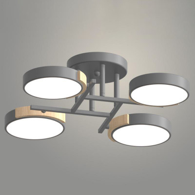 Люстра 3267/4 GREY+WOOD 72W LED заказать в Луганске в интернет магазине Перестройка недорого