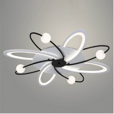 Люстра 2984/4+4 WH+BK128W LED