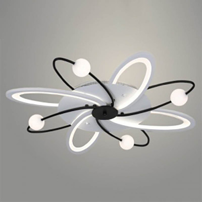 Люстра 2984/4+4 WH+BK128W LED заказать в Луганске в интернет магазине Перестройка недорого