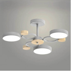 Люстра 3213/3 GREY+WOOD 54W LED
