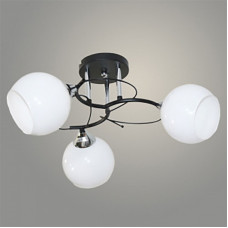 Люстра 11282-7/3 черный/хром (Плафон 8330)