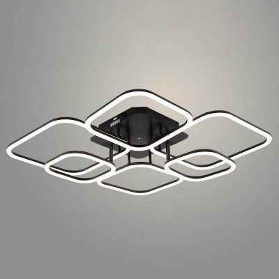 Люстра LED 06064B/6+1 PR BK 212W заказать в Луганске в интернет магазине Перестройка недорого