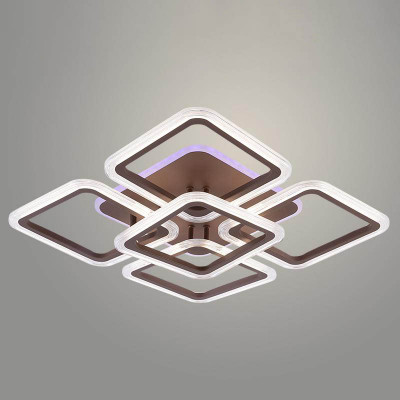 Люстра LED RGB 09826B/4+1 PR COF 104+10W заказать в Луганске в интернет магазине Перестройка недорого