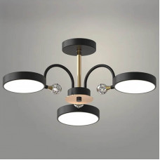 Люстра LED 3217/3 BK+WOOD