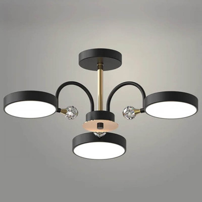 Люстра LED 3217/3 BK+WOOD заказать в Луганске в интернет магазине Перестройка недорого