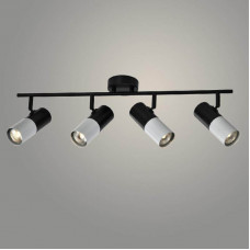 Люстра СПОТ 23210/4B BK+WT