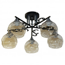 Люстра 11277B-2/5 черный/хром (Плафон 8270)