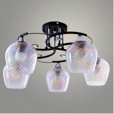 Люстра 11293-2/5 черный/хром (Плафон 8268)