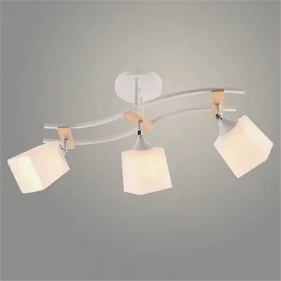 Люстра 1586/3 WH+CR+WOOD заказать в Луганске в интернет магазине Перестройка недорого