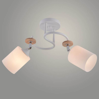 Люстра 1634/2 WH+CR+WOOD заказать в Луганске в интернет магазине Перестройка недорого