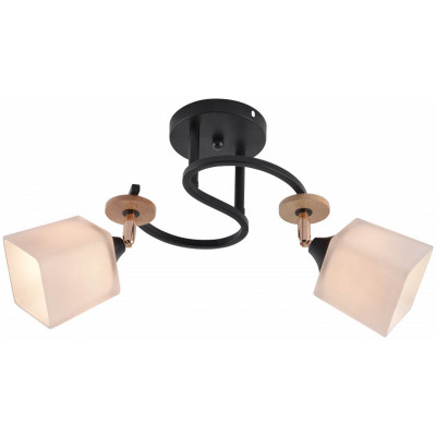 Люстра 1634B/2 BK+FGD+WOOD заказать в Луганске в интернет магазине Перестройка недорого