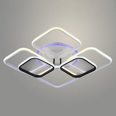 Люстра 1048/6 WT+BK 2*84W+16W LED заказать в Луганске в интернет магазине Перестройка недорого