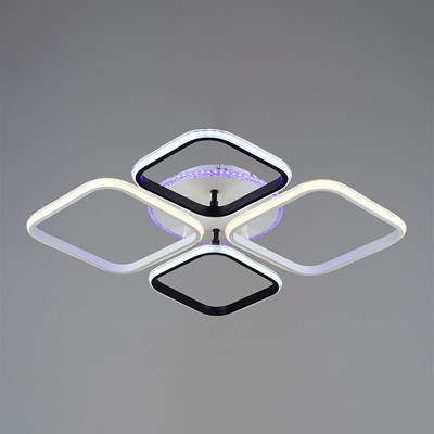 Люстра 1048/4 WT+BK 2*54W+12W LED заказать в Луганске в интернет магазине Перестройка недорого