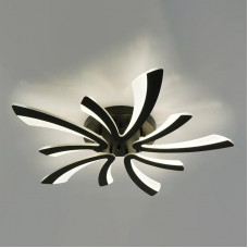 Люстра управляемая светодиодная 100W ALESSIA 5V-IRC-600*600*70 black/white