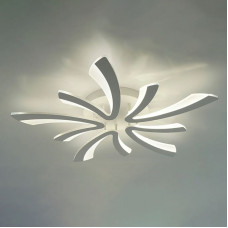 Люстра управляемая светодиодная 100W ALESSIA 5V-IRC-600*600*70 white/white
