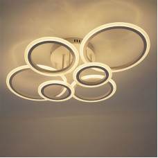 Люстра управляемая светодиодная 80W EUROPA 6R-IRC-675*480*175 white/white