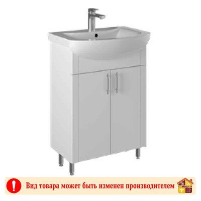 Тумба 60 Стиль белая с умывальником Палермо заказать в Луганске в интернет магазине Перестройка недорого