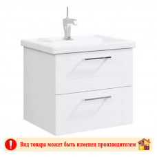 Тумба Манчестер белый с умывальником Фостер 60 см.