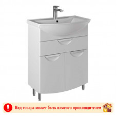 Тумба НИКА белый с умывальником Элеганс 60 см.
