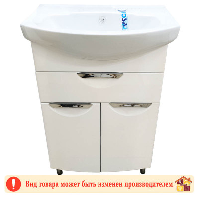 Тумба с умывальником белая 60 Ника Элеганс (т4) заказать в Луганске в интернет магазине Перестройка недорого