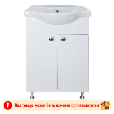 Тумба с умывальником 55 Моника белая Элеганс заказать в Луганске в интернет магазине Перестройка недорого