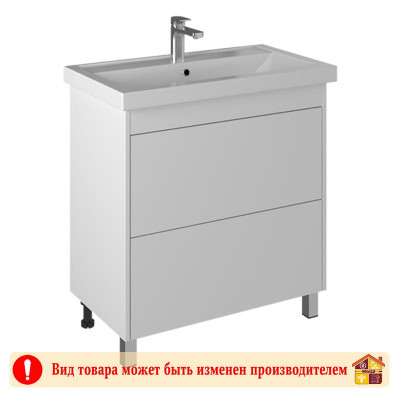 Тумба 80 Риччи белая с умывальником Фостер заказать в Луганске в интернет магазине Перестройка недорого