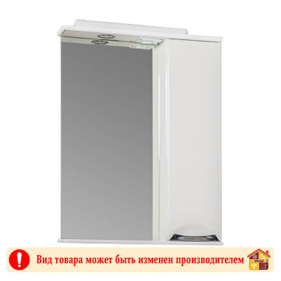 Шкаф навесной зеркальный Ника ДСП и МДФ 11-65 правый заказать в Луганске в интернет магазине Перестройка недорого