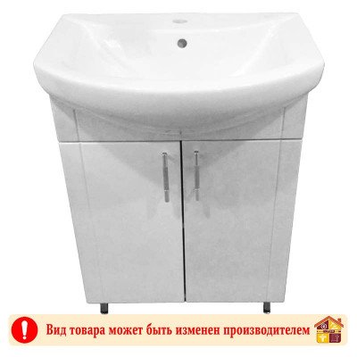 Тумба с умывальником 65 Ника белая Стиль т4 заказать в Луганске в интернет магазине Перестройка недорого