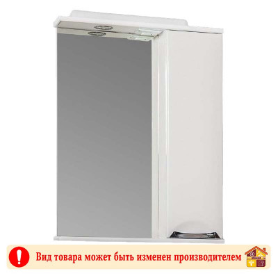 Шкаф навесной зеркальный Ника ДСП и МДФ шнз11-60 правый заказать в Луганске в интернет магазине Перестройка недорого